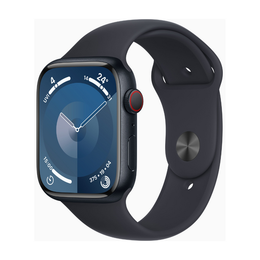 Refurbished Apple Watch (Series 9) 2023 GPS+CEL 41mm S/M - Midnight Aluminium - Midnight Band (SIM-Free)