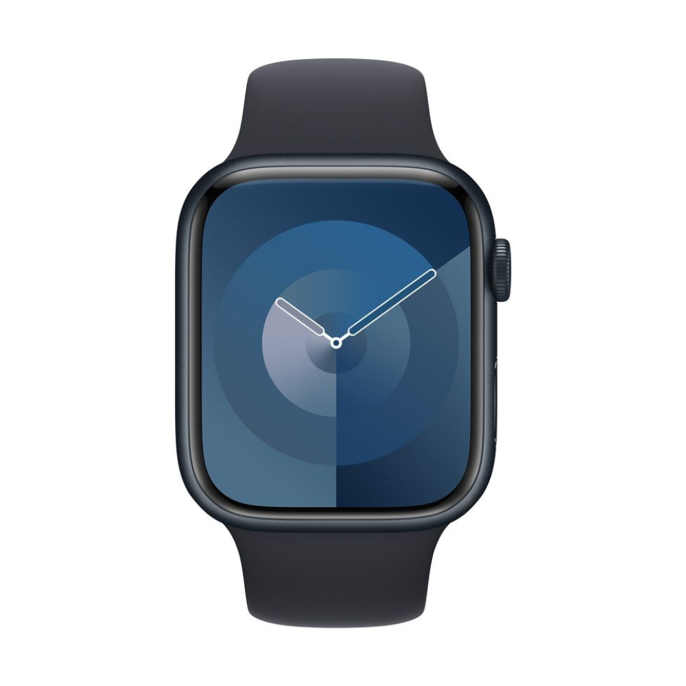 Refurbished Apple Watch (Series 9) 2023 GPS+CEL 45mm - Midnight Aluminium - Dark Blue Band (SIM-Free)