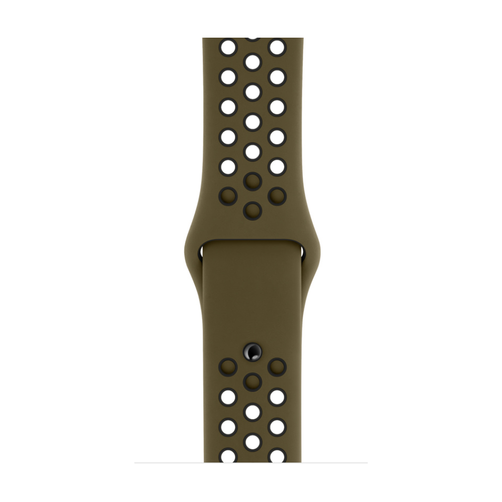 Apple Watch 41mm Olive Flak/Black Nike Sport Band – S/M & M/L