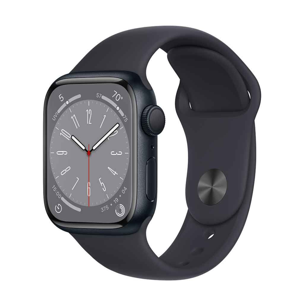 Apple Watch (Series 8) 2022 GPS 45mm - Midnight Aluminium- Midnight Sport Band