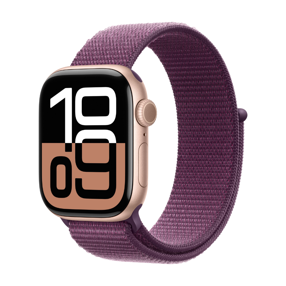 Apple Watch (Series 10) 2024 GPS 42mm S/M - Rose Gold - Aluminium Rose Gold Plumb Strap