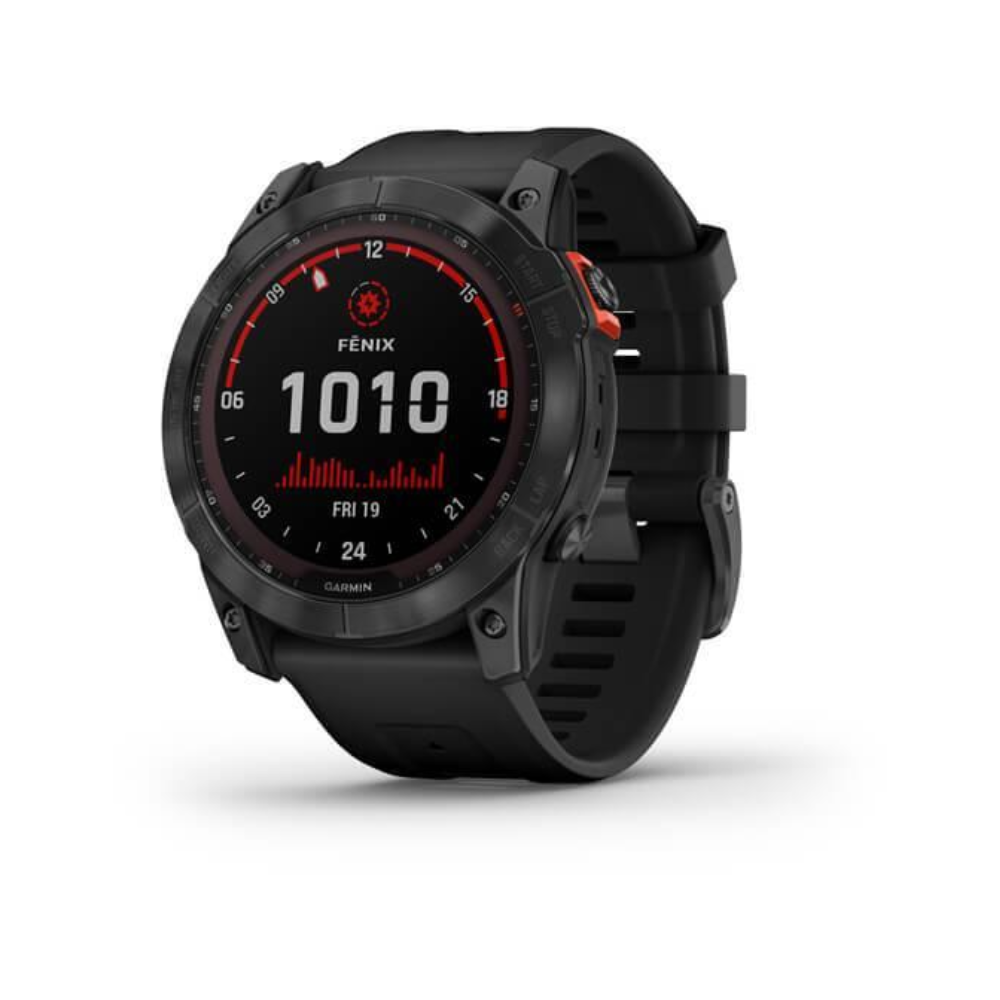 Smart Watch Garmin HR GPS Fenix 7 Solar - Black