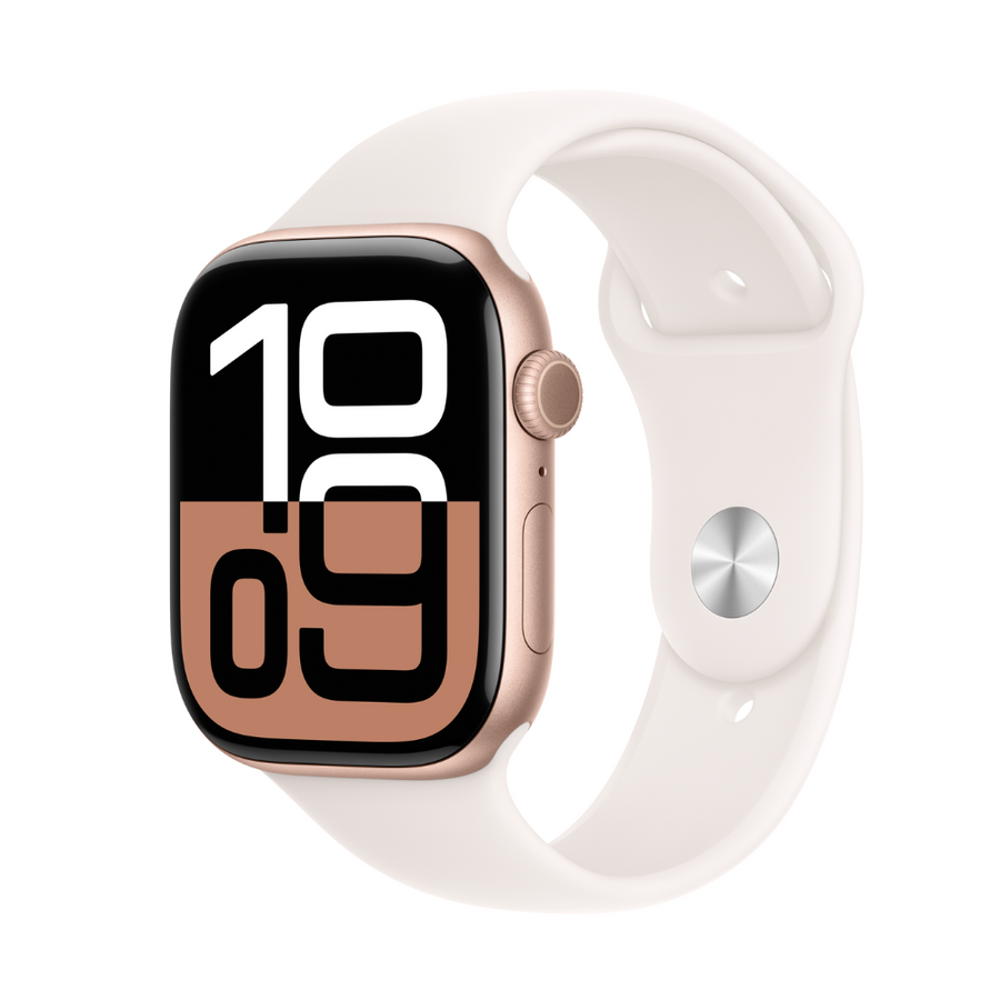 Apple Watch Series 10 (2024) GPS + Cellular 46 mm - Aluminium Rose Gold - Sport band